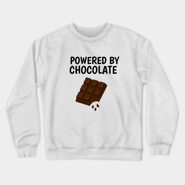 powered by chocolate Crewneck Sweatshirt by juinwonderland 41